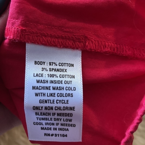 The Limited red cotton top size M - Picture 7 of 10